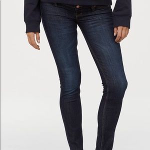 H&M skinny high rib Mama Jeans